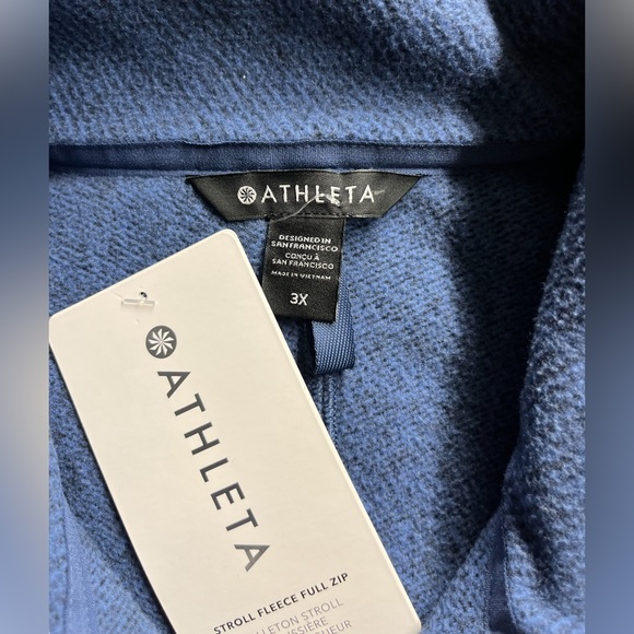 Athleta Stroll Fleece Full Zip Jacket - Picture 5 of 10